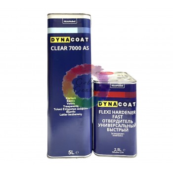 DYNA Clear 7000 AS Акриловый Лак, 5л + отвердитель Flexi fast, 2.5л